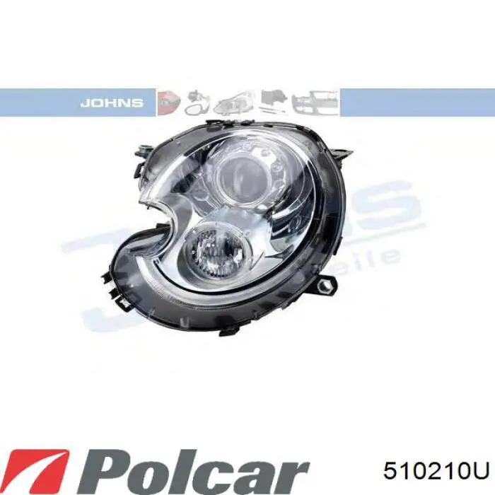 Reflektor prawy 510210U Polcar