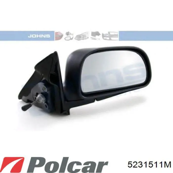 Lusterko wsteczne lewe do Mitsubishi Lancer VI CJ, CP