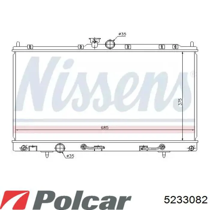 5233082 Polcar Chłodnica silnika