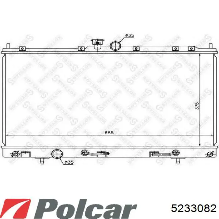 5233082 Polcar Chłodnica silnika