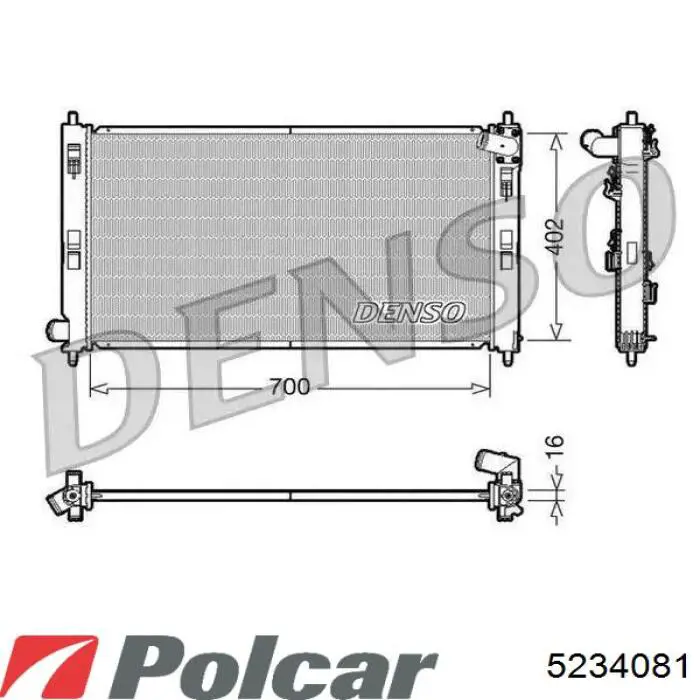 5234081 Polcar Chłodnica silnika