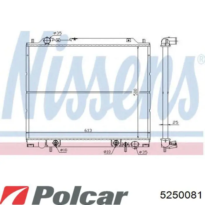 Do koszyka 5250081 Polcar Chłodnica silnika