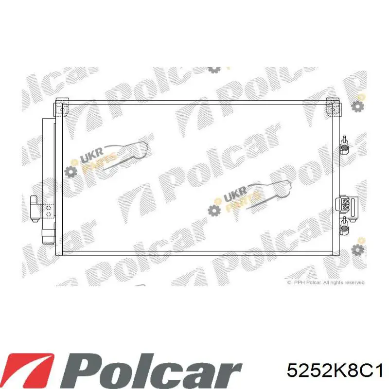 Do koszyka 5252K8C1 Polcar Chłodnica klimatyzacji