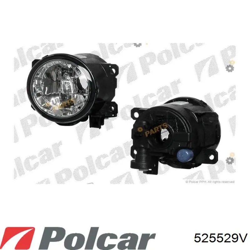 Lampa przeciwmgielna lewa/prawa 5255290E Polcar