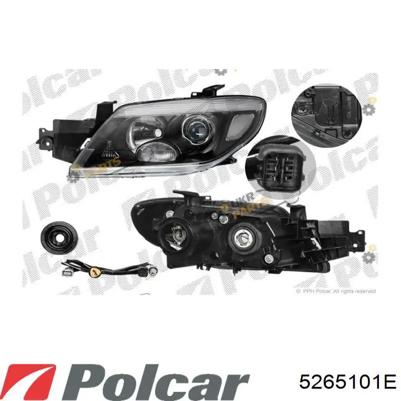 Reflektor prawy do Mitsubishi Outlander I CU