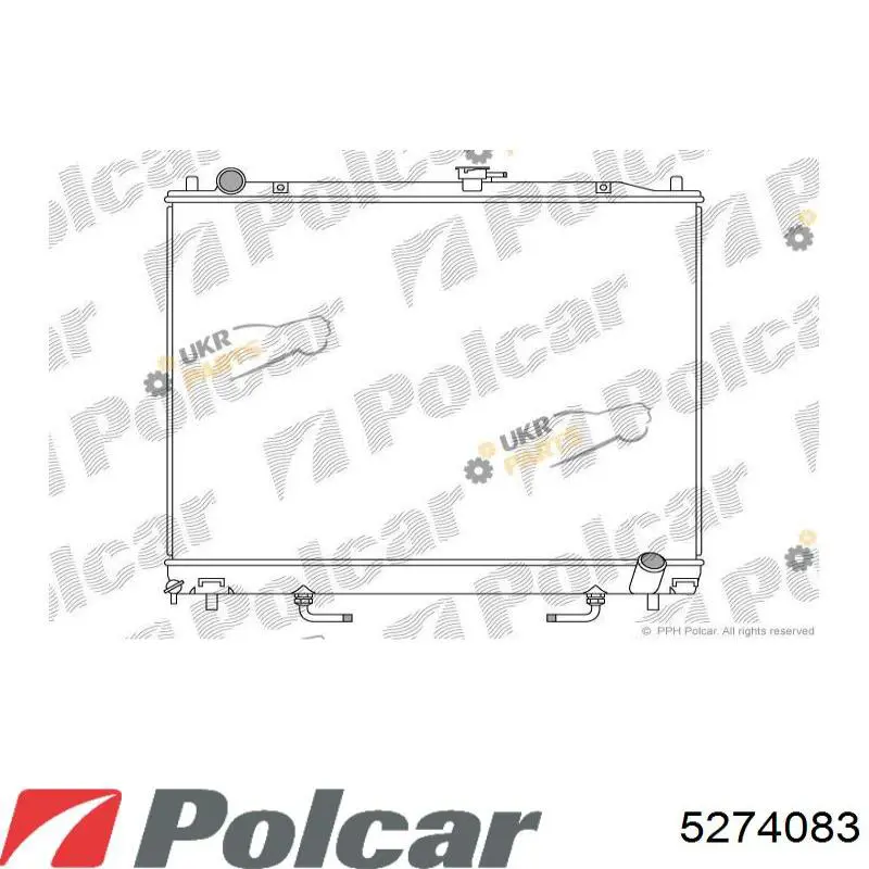 Chłodnica silnika Polcar 5274083 cena, od 172,82 USD