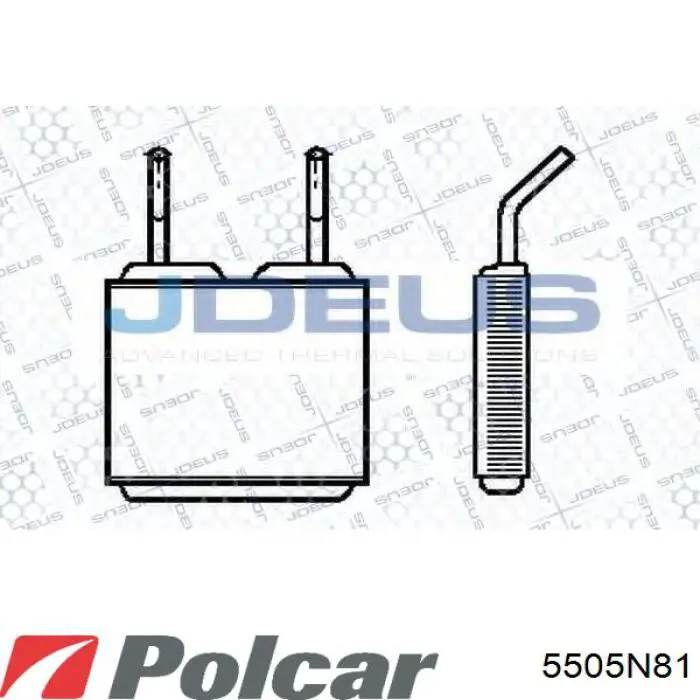 5505N81 Polcar Chłodnica nagrzewnicy (ogrzewacza)