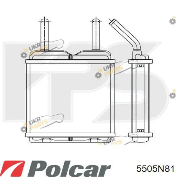 Chłodnica nagrzewnicy (ogrzewacza) Polcar 5505N81 cena, od 40,56 USD