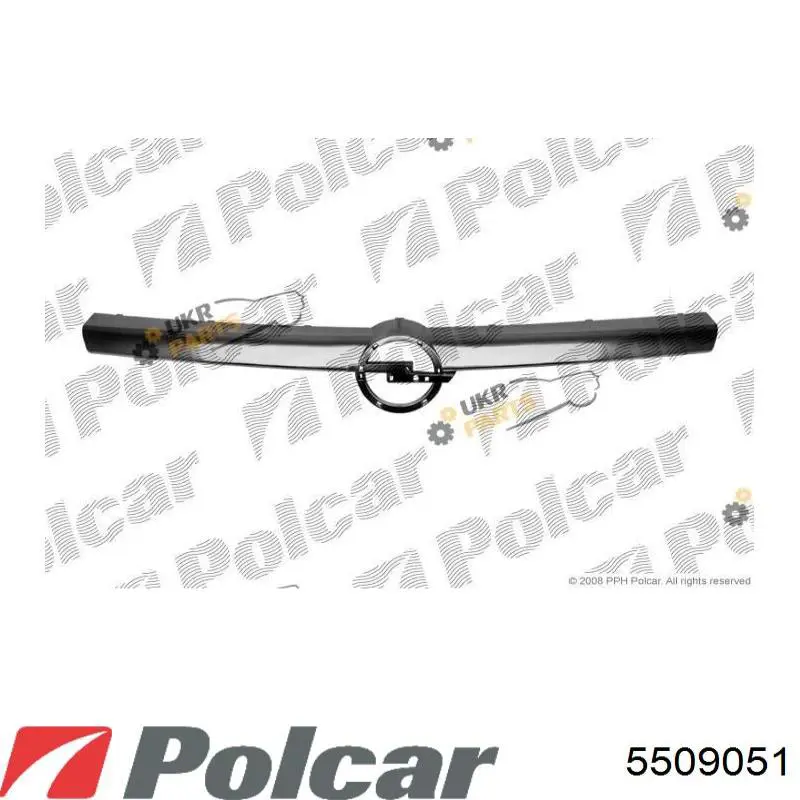 Do koszyka 13142522 General Motors Atrapa chłodnicy