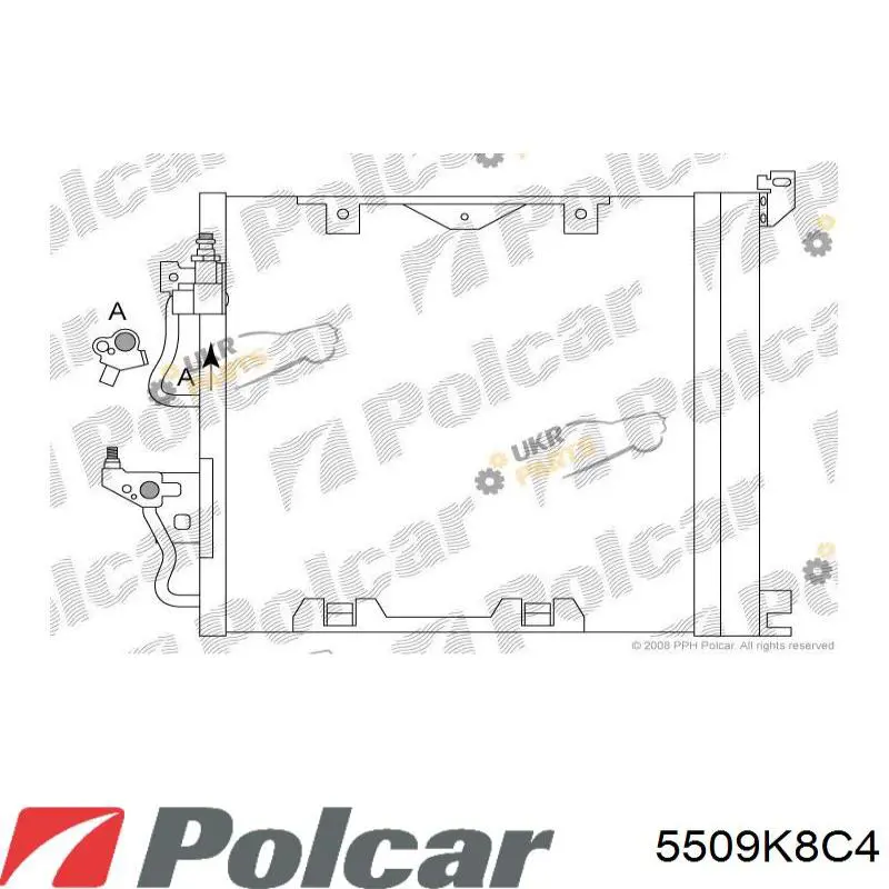 5509K8C4 Polcar Chłodnica klimatyzacji