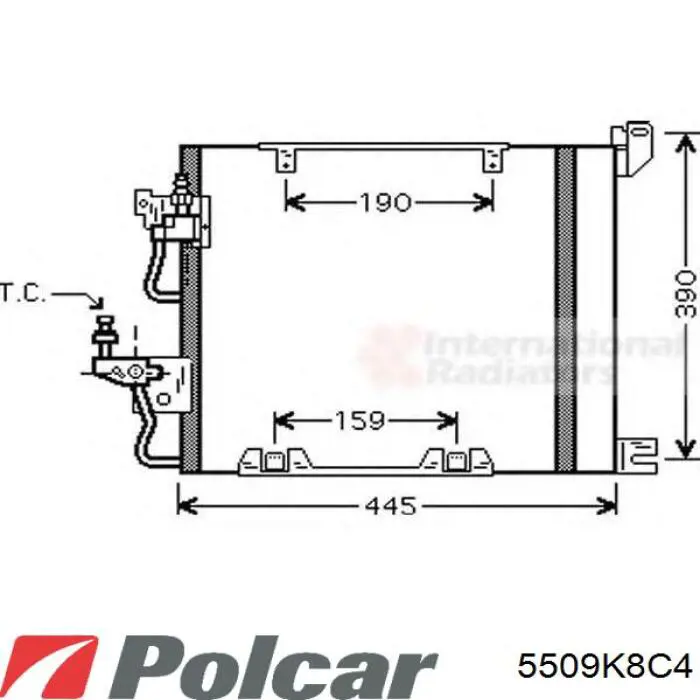 Chłodnica klimatyzacji Polcar 5509K8C4 cena, od 95,09 USD