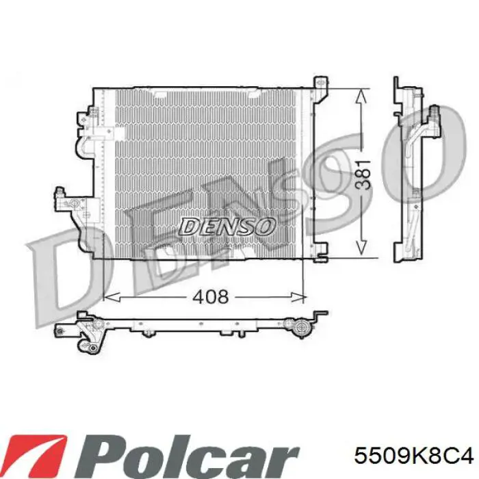 Do koszyka 5509K8C4 Polcar Chłodnica klimatyzacji
