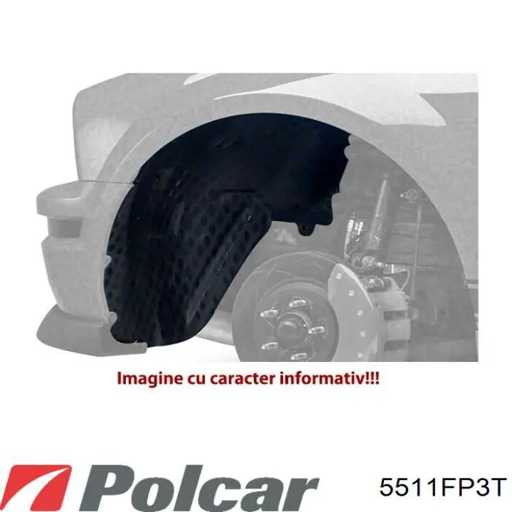 5511FP3T Polcar Nadkole błotnika przedniego prawe