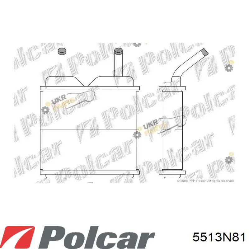 Chłodnica nagrzewnicy (ogrzewacza) do Opel Ascona C 84, 89