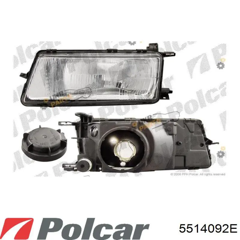 Do koszyka 90421593 General Motors Reflektor lewy