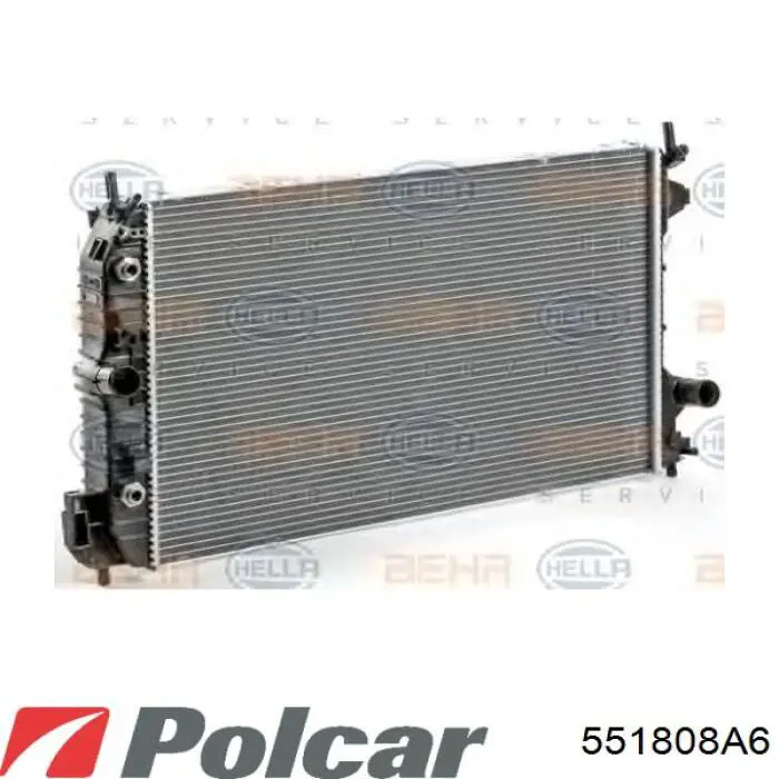 Chłodnica silnika 551808A6 Polcar
