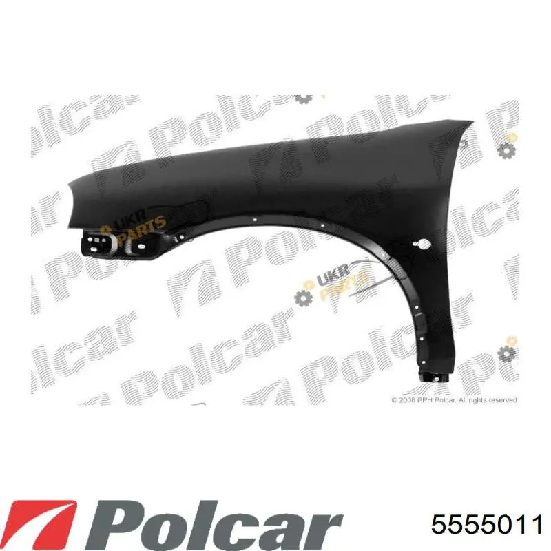 Błotnik przedni lewy 555502 Polcar