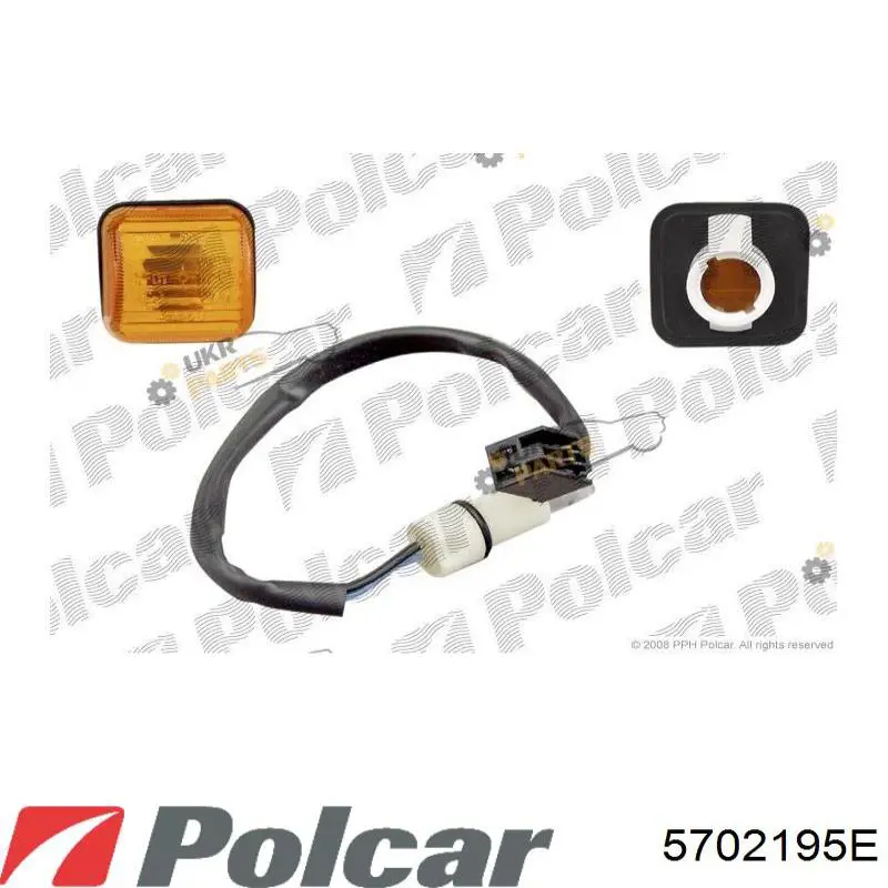 Do koszyka 5702195E Polcar Powtarzacz kierunkowskazu na błotniku