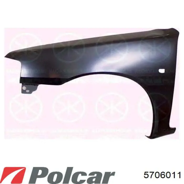 Do koszyka 9567247988 Fiat/Alfa/Lancia Błotnik przedni prawy
