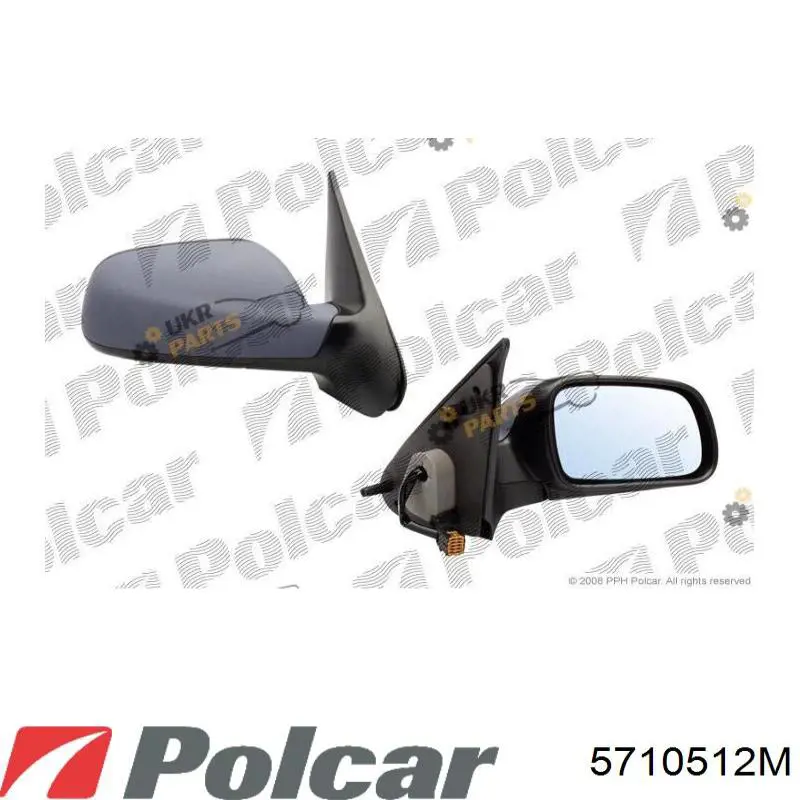 Do koszyka 8149AW General Motors Lusterko wsteczne lewe