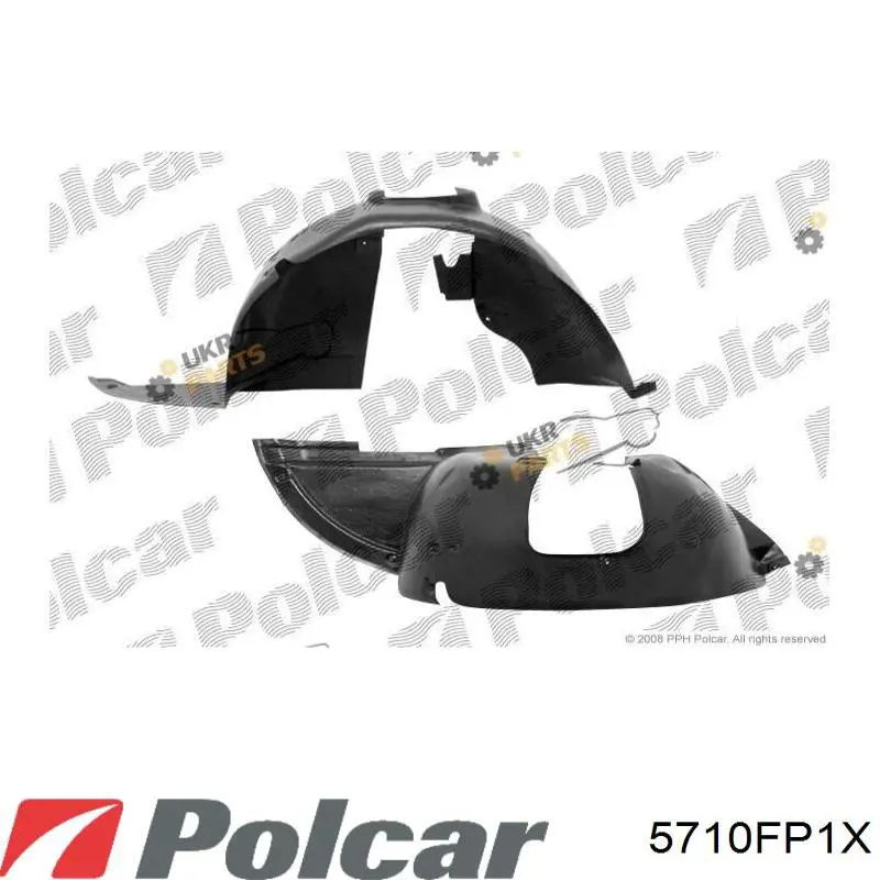 Do koszyka 00007136N7 Peugeot/Citroen Nadkole błotnika przedniego prawe