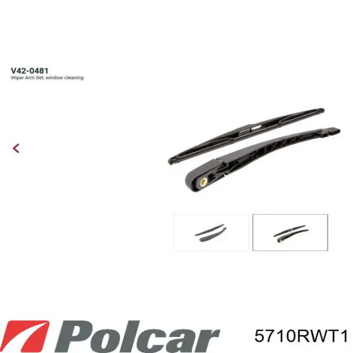 5710RWT1 Polcar Ramię wycieraczki szyby tylnej