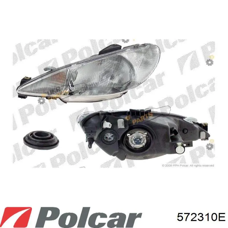 Reflektor prawy Peugeot/Citroen 89001964 cena, od 54,70 USD