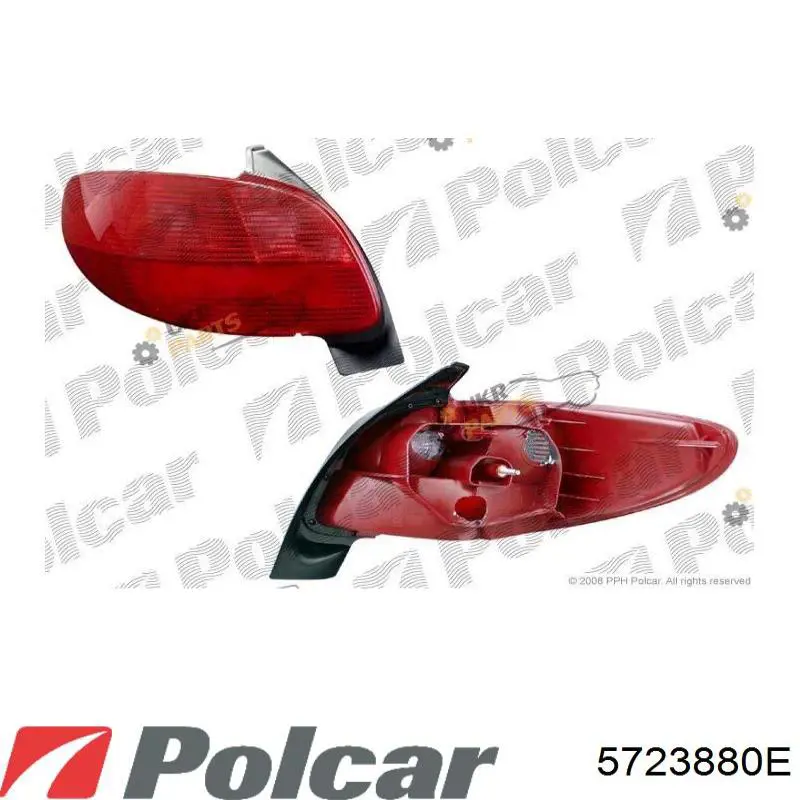 Do koszyka 2531D Peugeot/Citroen Lampa zespolona tylna prawa