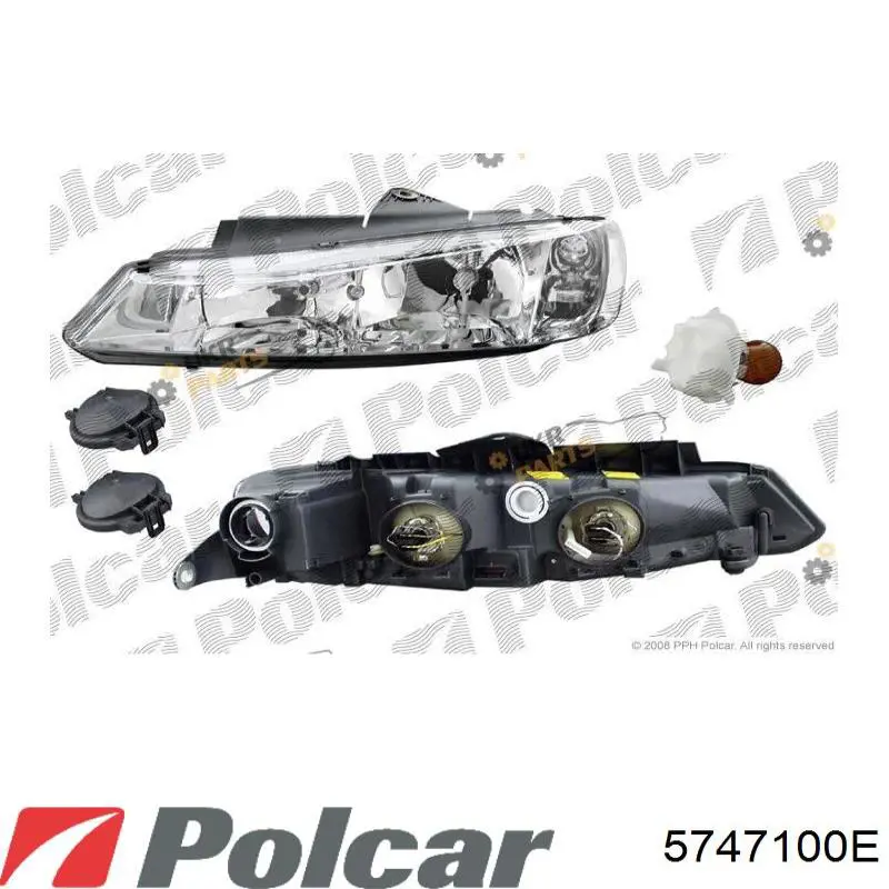 Do koszyka 301175002 Peugeot/Citroen Reflektor prawy