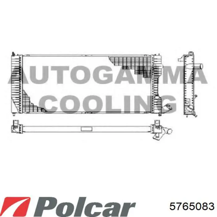 Do koszyka 5765083 Polcar Chłodnica silnika