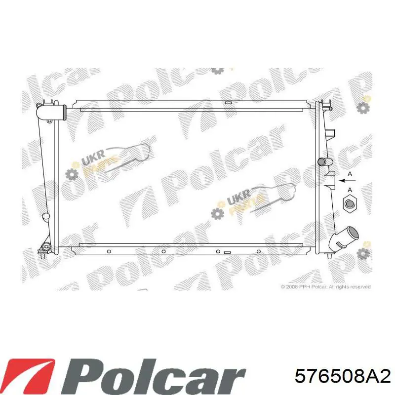 Do koszyka 576508A2 Polcar Chłodnica silnika