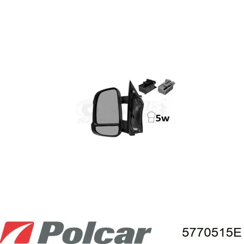 Lusterko wsteczne lewe 5770515M Polcar