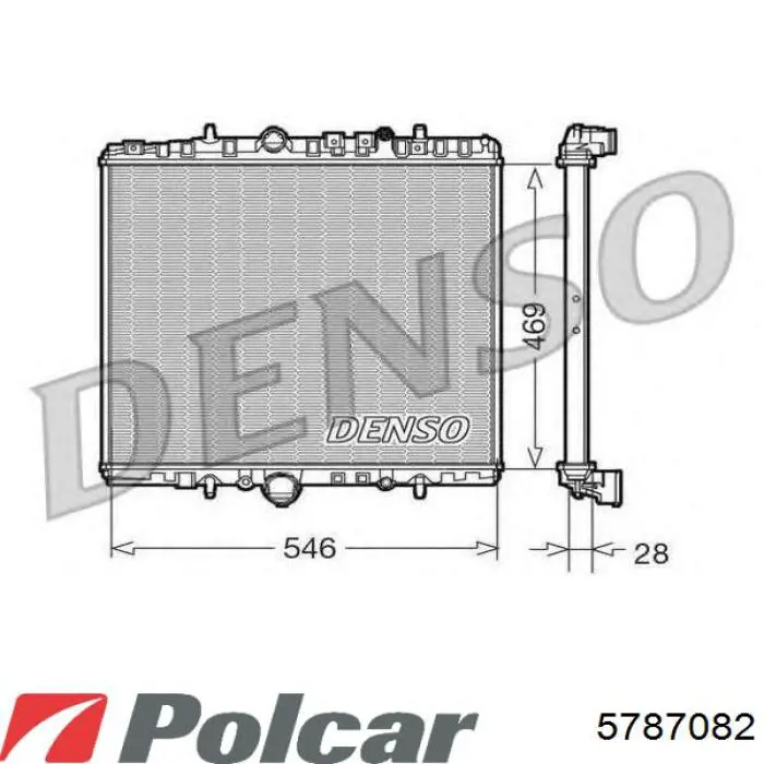 Chłodnica silnika Peugeot/Citroen 1330E7 cena, od 66,21 USD