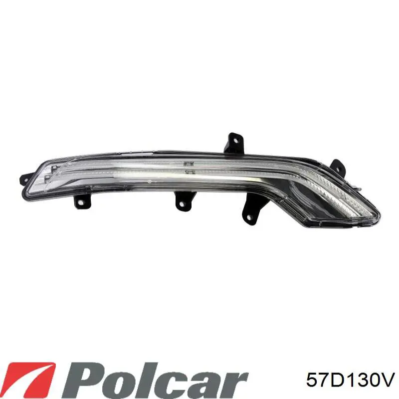 9807242280 Peugeot/Citroen Reflektor do jazdy dziennej prawy