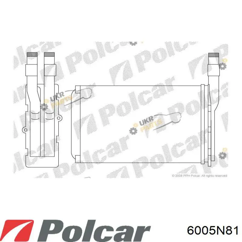 Chłodnica nagrzewnicy (ogrzewacza) Polcar 6005N81 cena, od 20,98 USD