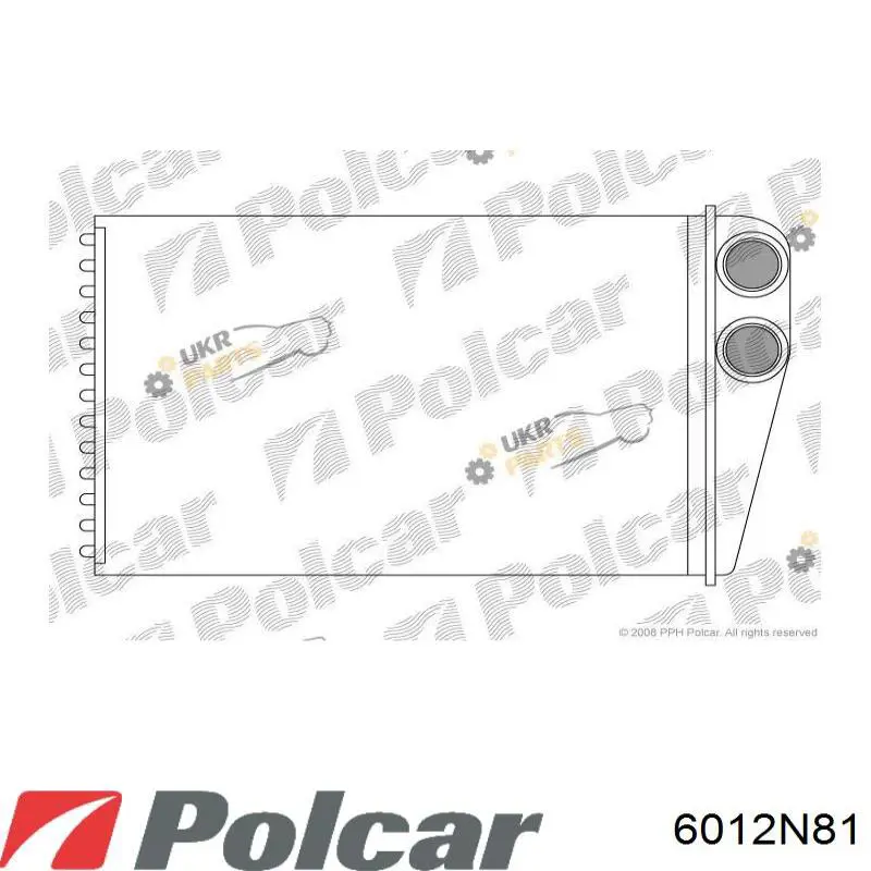 Chłodnica nagrzewnicy (ogrzewacza) 6012N81 Polcar