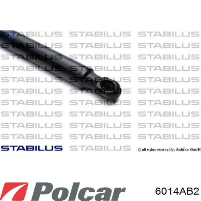 6014AB2 Polcar Amortyzator klapy bagażnika (3/5 drzwi-tylnych)