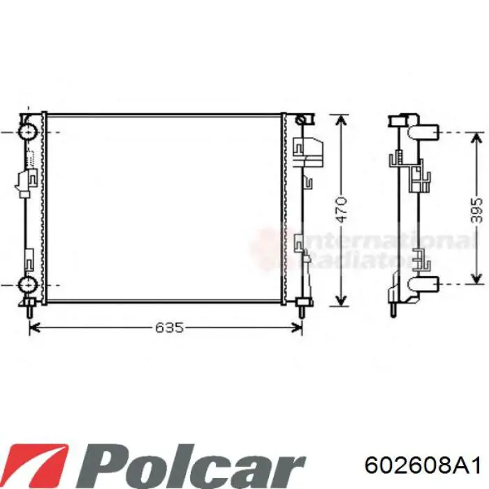 602608A1 Polcar Chłodnica silnika