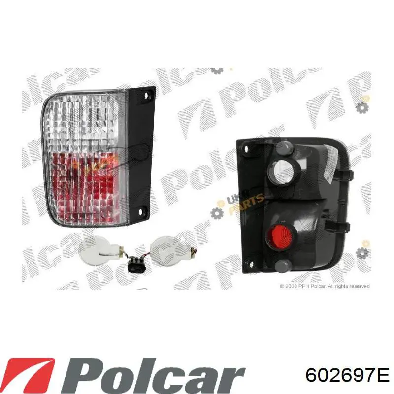 602697E Polcar Przednia lampa przeciwmgielna tylna lewa