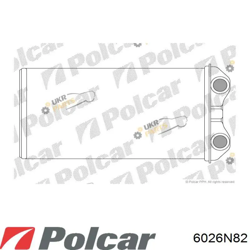 6026N82 Polcar Chłodnica nagrzewnicy (ogrzewacza)