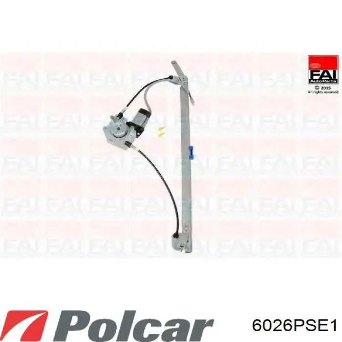 Do koszyka 6026PSE1 Polcar Mechanizm podnoszenia szyby drzwi przednich lewych