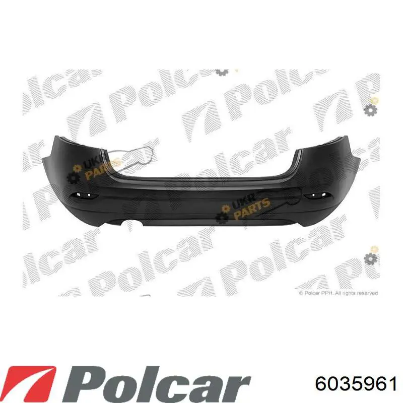 Zderzak tylny Polcar 6035961 cena, od 116,14 USD