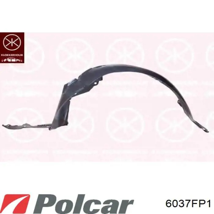 Do koszyka 6037FP1 Polcar Nadkole błotnika przedniego prawe
