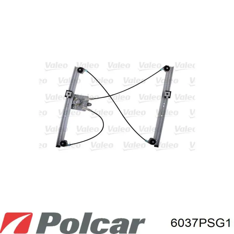 6037PSG1 Polcar Mechanizm podnoszenia szyby drzwi przednich lewych