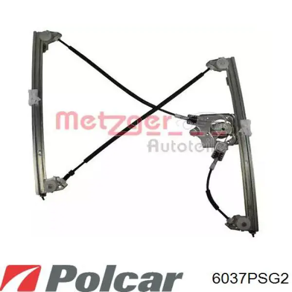 Mechanizm podnoszenia szyby drzwi przednich prawych 6037PSG2 Polcar