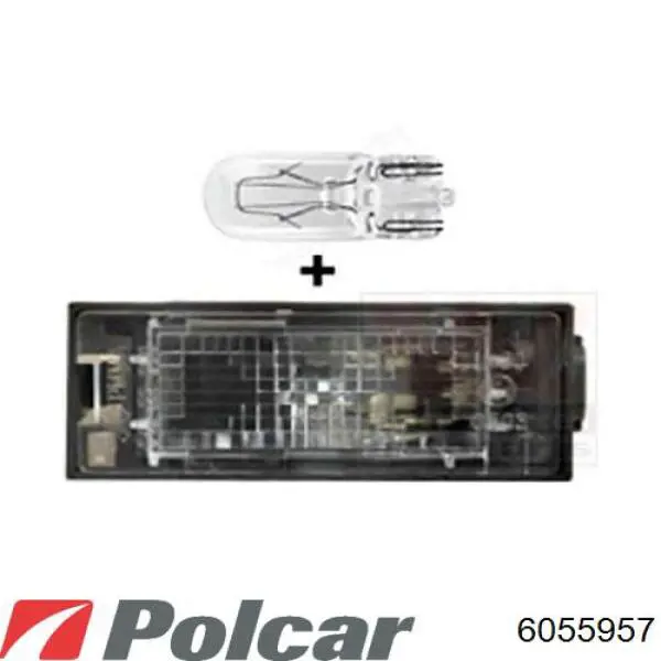 Do koszyka 6055957 Polcar Lampa oświetlenia tylnej tablicy rejestracyjnej