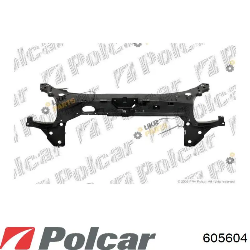 Osłona chłodnicy kompletna (panel mocowania reflektorów) do Renault Modus  JP0