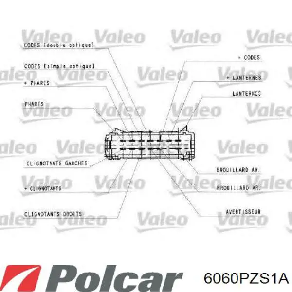 Do koszyka 7701044278 Renault (RVI) Przełącznik zespolony lewy