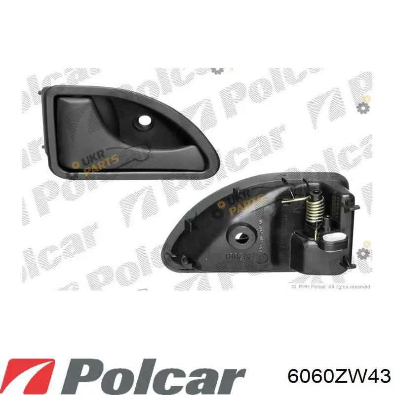 Do koszyka 8200285840 Renault (RVI) Klamka drzwi przednich wewnętrzna lewa