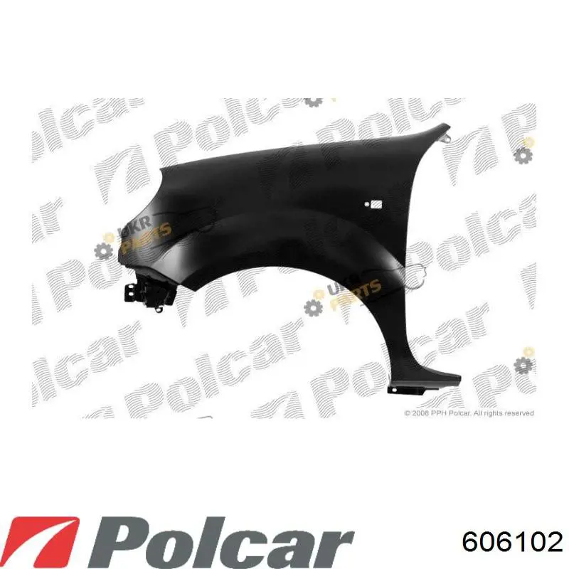 Do koszyka Błotnik przedni prawy Renault Kangoo I KC0, KC1